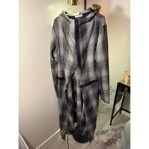 Transparente duster italian designer grunge covertible new wave loose fit LG XL